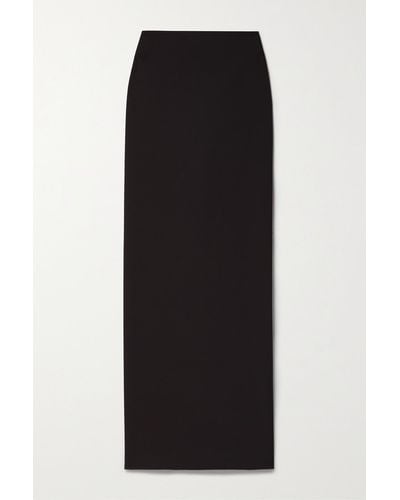 The Row Bartelle Wool-twill Maxi Skirt - Black