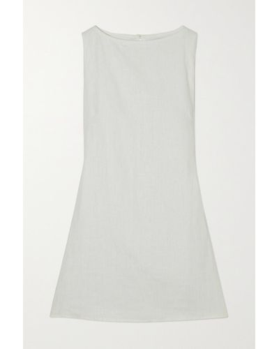 Faithfull The Brand + Net Sustain Lui Linen Mini Dress - White