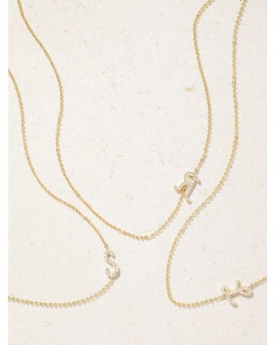 Anita Ko Initial 18-karat Gold Diamond Necklace - Natural
