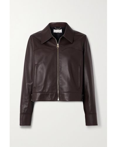 Chloé Embellished Leather Jacket - Black