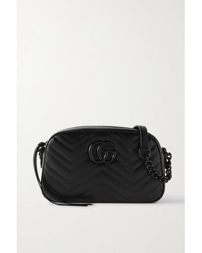 Gucci GG Marmont Mini Camera Bag in Black Matelassé Calfskin - SOLD