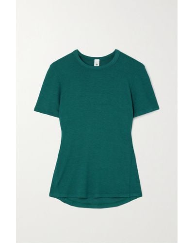 lululemon athletica Hold Tight Ribbed Modal-blend Jersey T-shirt - Green