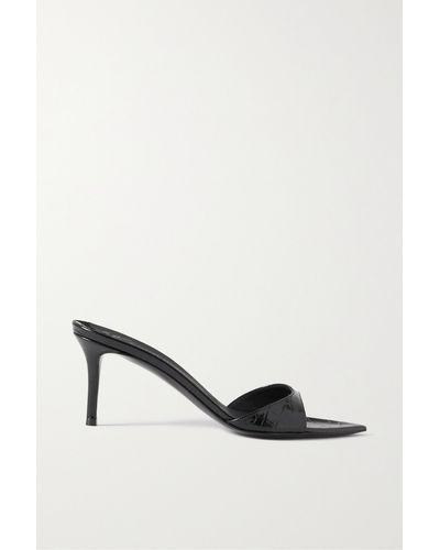 Giuseppe Zanotti Quasimodo Croc-effect Leather Sandals - Black