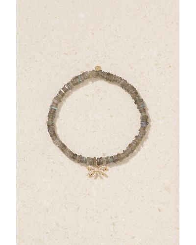 Sydney Evan 14-karat Gold, Labradorite And Diamond Bracelet - Natural