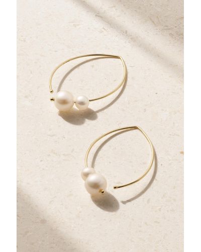 Mizuki Boucles D'oreilles En Or 14 Carats (585/1000) Et Perles - Neutre