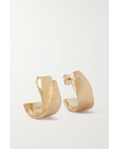 Completedworks Recycled-gold Vermeil Topaz Hoop Earrings - Natural