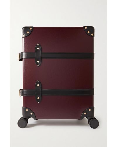 Globe-Trotter Centenary Carry-on Leather-trimmed Suitcase - Purple