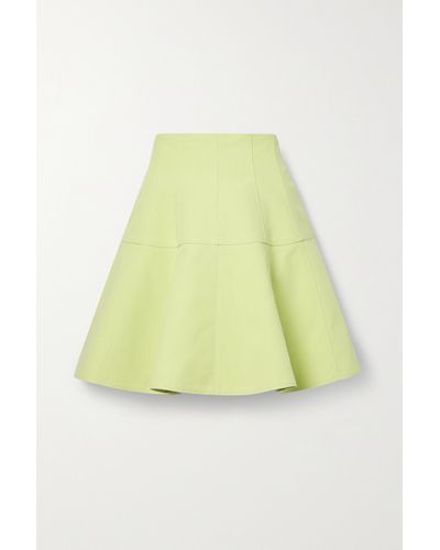 Ulla Johnson Kiara Panelled Cotton Mini Skirt - Yellow