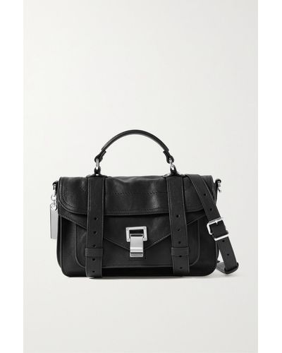 Proenza Schouler Ps1 Leather Shoulder Bag - Black
