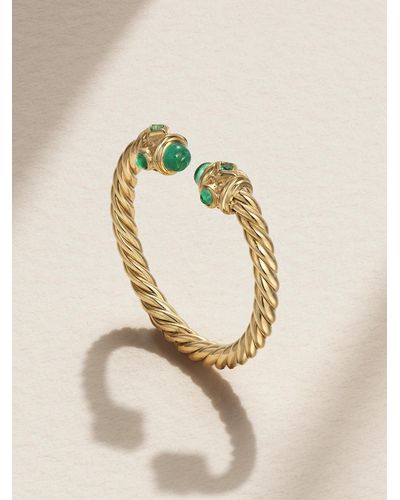 David Yurman Renaissance Ring Aus 18 Karat Gold Mit Smaragden - Mettallic