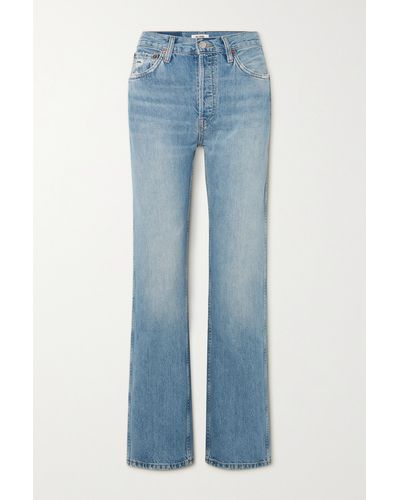 RE/DONE 90s Loose High-rise Straight-leg Jeans - Blue