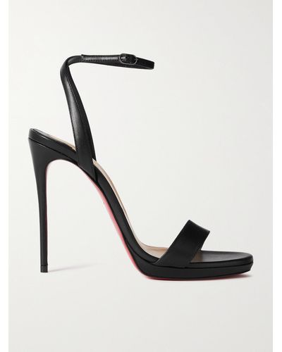 Christian Louboutin Loubi Queen 120 Sandalen Aus Leder - Schwarz