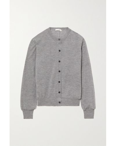 The Row Essentials Battersea Cashmere Cardigan - Gray