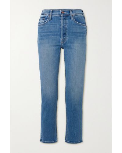 Mother + Net Sustain The Tomcat High-rise Straight Leg Jeans - Blue