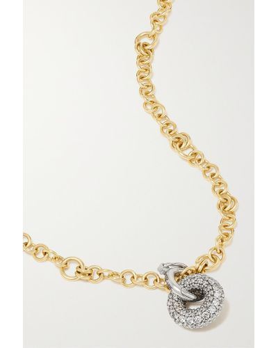 Spinelli Kilcollin Gravity Mini Nebula 18-karat Gold Diamond Necklace - White