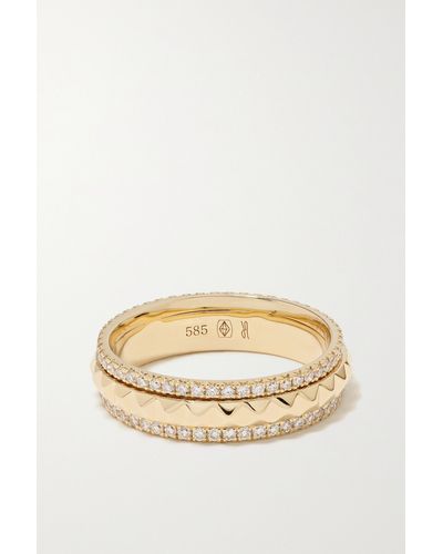 Jacquie Aiche 14-karat Gold Diamond Ring - Natural