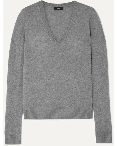 Theory Cashmere Jumper - Grey
