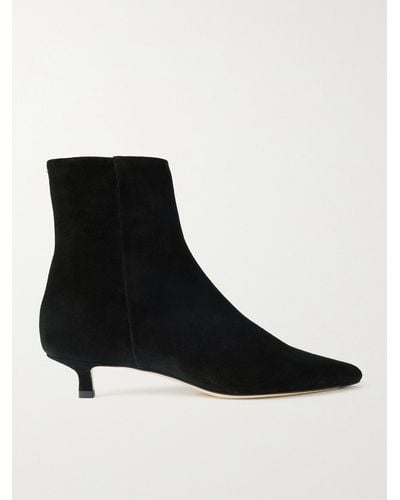Aeyde Sofie Suede Ankle Boots - Black