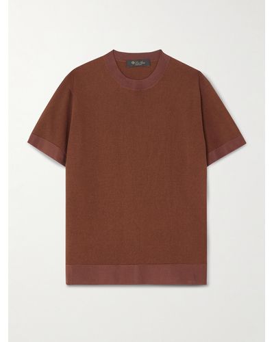 Loro Piana Silk T-shirt - Brown