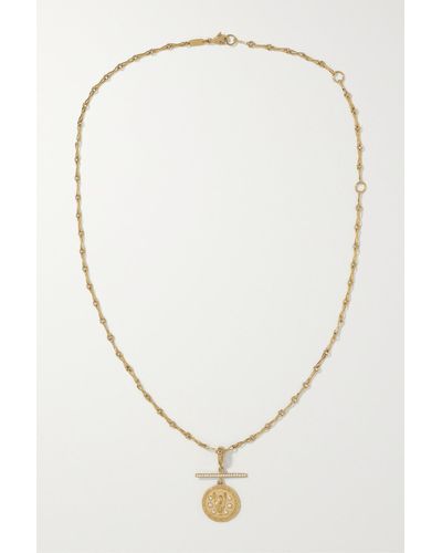 Azlee 18-karat Gold Diamond Necklace - White