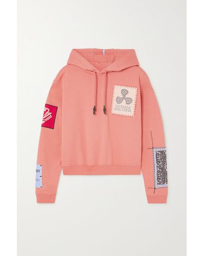 McQ In Dust Hoodie Aus Baumwoll-jersey Mit Applikationen - Orange