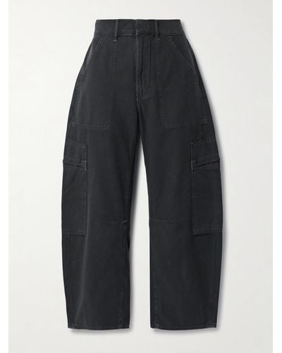 Citizens of Humanity Marcelle Cotton Tapered Cargo Trousers - Blue