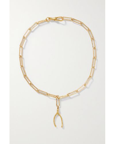 Alighieri + Net Sustain Past Follies Gold-plated Necklace - White