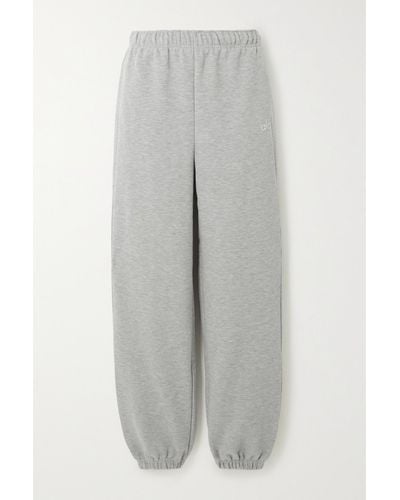 Alo Yoga Accolade Cotton-blend Jersey Track Pants - Gray