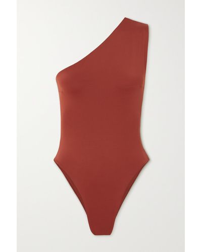 Haight + Net Sustain Luisa Asymmetrischer Badeanzug - Rot