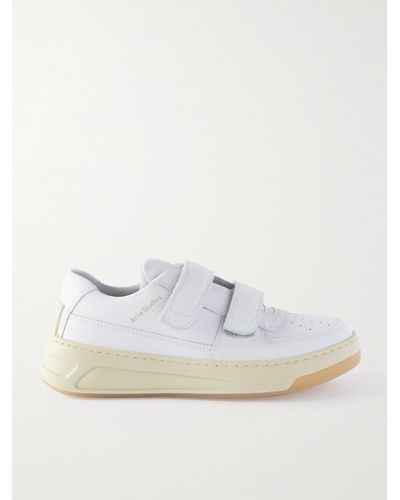 Acne Studios Leather Trainers - White