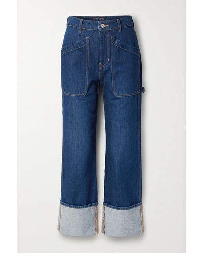 Veronica Beard Dylan High-rise Wide-leg Jeans - Blue