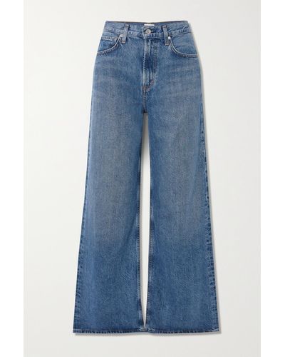 Citizens of Humanity + Net Sustain Paloma Baggy Organic High-rise Wide-leg Jeans - Blue
