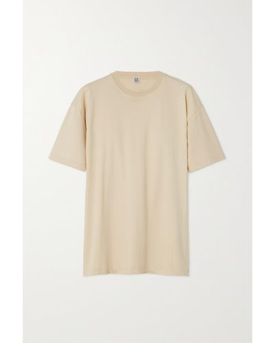 Totême + Net Sustain Oversized Organic Cotton-jersey T-shirt - Natural
