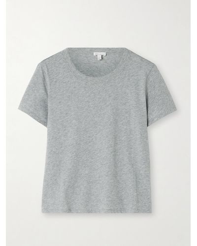 Skin + Net Sustain Cait Organic Pima Cotton-jersey T-shirt - Grey