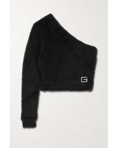 Gucci Women's Cropped Mohair and Wool Jacket - Black - Formal Jackets