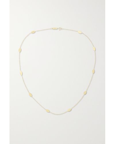 Jennifer Meyer Marquise By The Inch 18-karat Gold Necklace - White