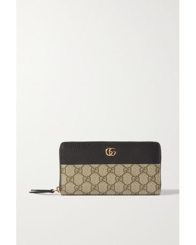 Gucci GG Marmont Brieftasche Mit Rundumreißverschluss - Schwarz