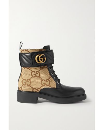 Gucci Ankle Boot With Double G - Brown
