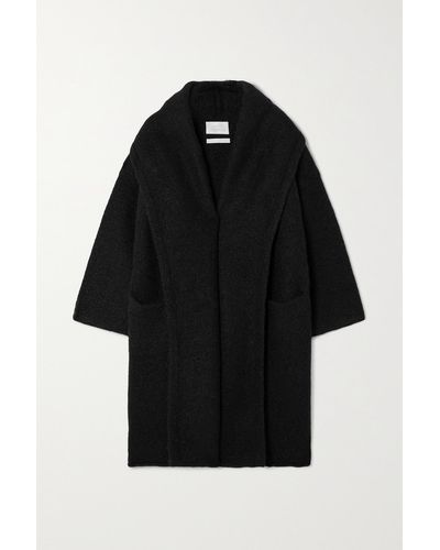 Lauren Manoogian + Net Sustain Capote Alpaca-blend Coat - Black