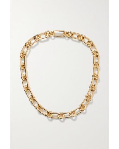 Laura Lombardi Cresca Recycled Gold-plated Necklace - White