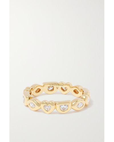 Robinson Pelham Mini Eye Love U 18-karat Gold Diamond Ring - Natural