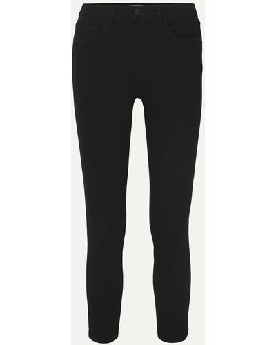 L'Agence Jean Skinny Raccourci Taille Haute Margot - Noir