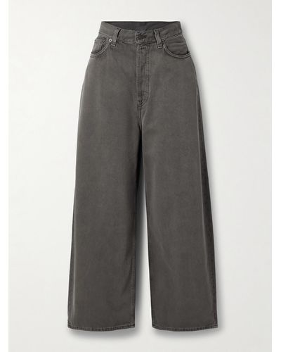 Acne Studios Hoch Sitzende Jeans Mit Weitem Bein - Grau