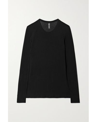 Commando Butter Stretch-modal And Cashmere-blend Jersey Top - Black