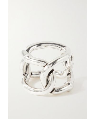 Bottega Veneta Ring Aus Silber - Natur