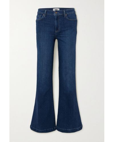 PAIGE Genevieve High-rise Flared Jeans - Blue