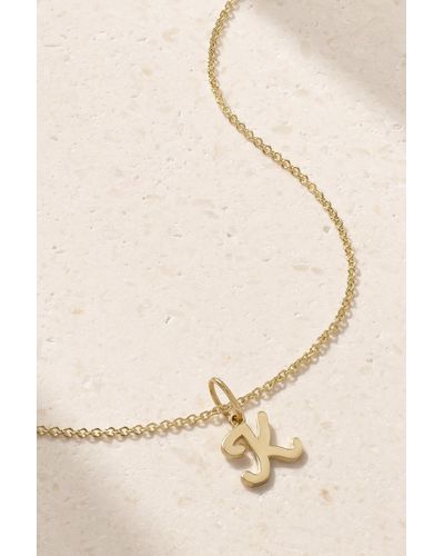 Sydney Evan Pure Initial 14-karat Gold Necklace - Natural