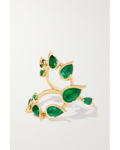 Fernando Jorge Flicker 18-karat Gold Emerald Ring - Green