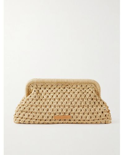 Loeffler Randall Trudie Raffia Clutch - Natural