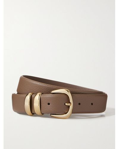 Anderson's Textured-leather Belt - Brown